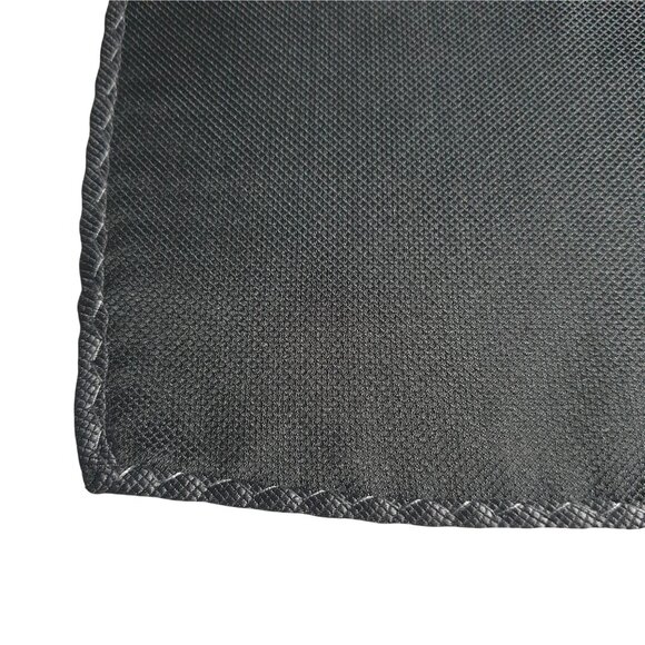 Gray Pocket Square Textured Fabric Formal Suit Wedding Gift 9.5 Inch Width Gift - Picture 5 of 5